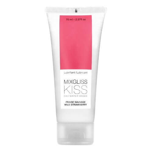 Mixgliss Kiss Wild - vízbázisú síkosító - eper (70ml)