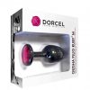 Dorcel Geisha Plug Ruby M - pink köves anál dildó (fekete)