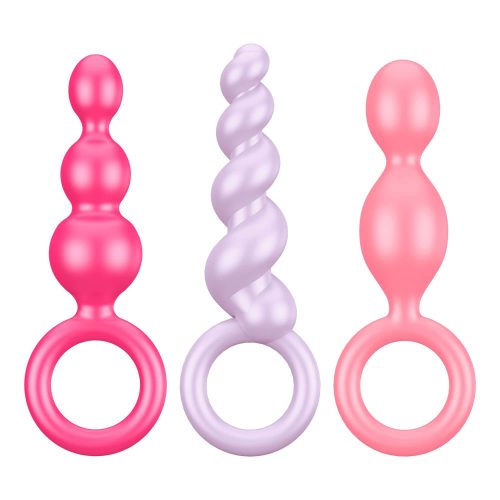 Satisfyer Booty Call - anál dildó szett - színes (3 részes)