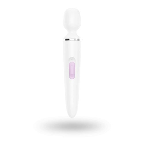 Satisfyer Wand-er Woman - akkus, vízálló masszírozó vibrátor (fehér)