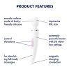 Satisfyer Wand-er Woman - akkus, vízálló masszírozó vibrátor (fehér)