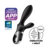 Satisfyer Heat Climax Plus - okos, melegítő,karos análvibrátor (fekete)