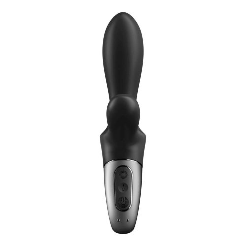 Satisfyer Heat Climax Plus - okos, melegítő,karos análvibrátor (fekete)