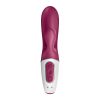 Satisfyer Hot Bunny - okos, csiklókaros melegítő vibrátor (piros)