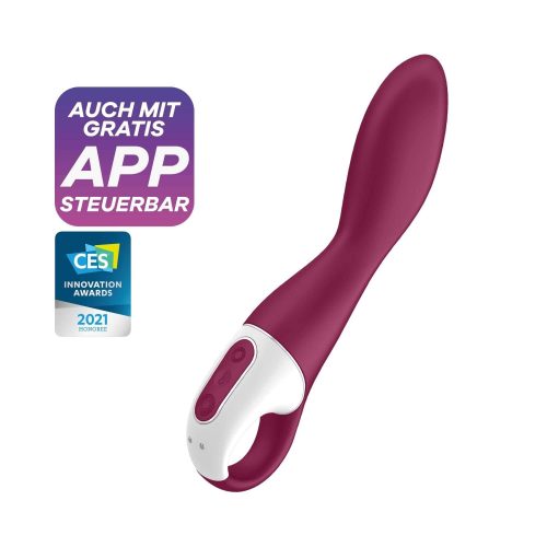 Satisfyer Heated Thrill - okos, akkus melegítő vibrátor (piros)