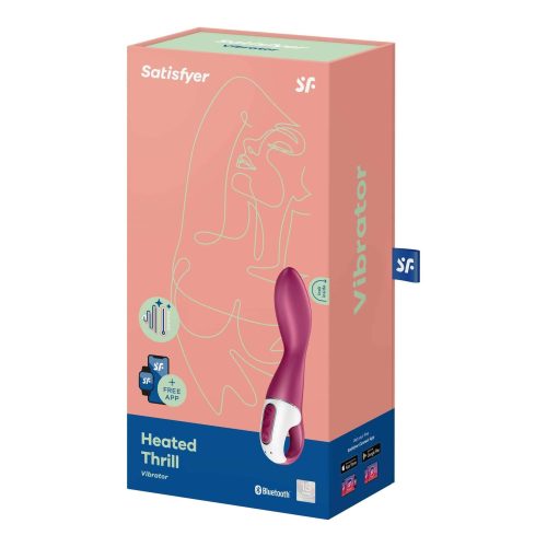 Satisfyer Heated Thrill - okos, akkus melegítő vibrátor (piros)