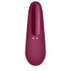 Satisfyer Curvy 1+ - okos, akkus, vízálló csiklóizgató vibrátor (rózsa vörös)