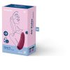 Satisfyer Curvy 1+ - okos, akkus, vízálló csiklóizgató vibrátor (rózsa vörös)