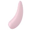 Satisfyer Curvy 2+ - okos, akkus, vízálló csiklóizgató vibrátor (pink)