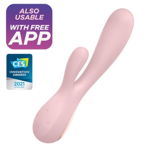 Satisfyer Mono Flex - okos, akkus, vízálló vibrátor (halvány pink)