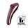 Satisfyer Dual Kiss - akkus hüvelyi és csiklóvibrátor (lila)