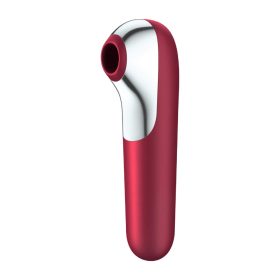   Satisfyer Dual Love - okos, akkus, vízálló hüvelyi és csiklóvibrátor (piros)