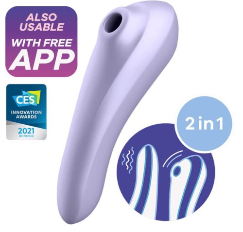 Satisfyer Dual Pleasure - okos, akkus hüvelyi és csiklóvibrátor (lila)