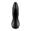 Satisfyer Rotator Plug 1 - akkus, forgó gyöngyös anál vibrátor (fekete)