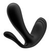 Satisfyer Top Secret Plus - akkus, okos 3 ágú vibrátor (fekete)