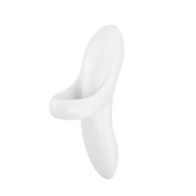   Satisfyer Bold Lover - akkus, vízálló ujj vibrátor (fehér)