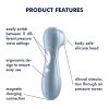 Satisfyer Pro 2 Gen2 - akkus csiklóizgató (Kék)