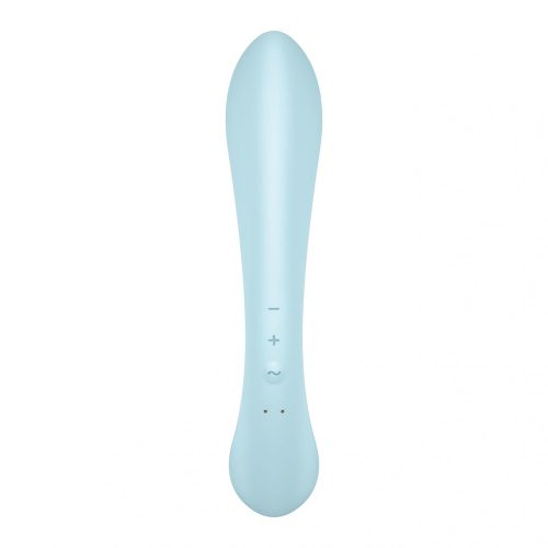 Satisfyer Triple Oh - akkus, csiklókaros vibrátor (kék)