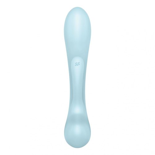 Satisfyer Triple Oh - akkus, csiklókaros vibrátor (kék)