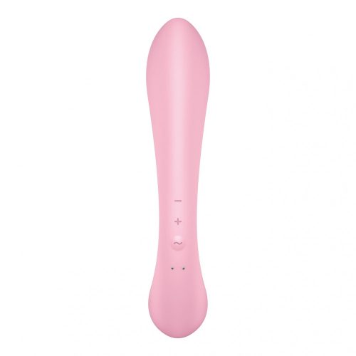 Satisfyer Triple Oh - akkus, csiklókaros vibrátor (pink)