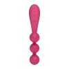 Satisfyer Tri Ball 1 - akkus, multifunkciós vibrátor (piros)