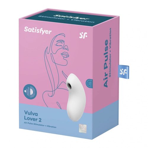 Satisfyer Vulva Lover 2 - akkus csiklóvibrátor (fehér)