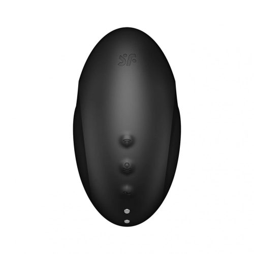 Satisfyer Vulva Lover 3 - akkus, léghullámos csiklóizgató vibrátor (fekete)