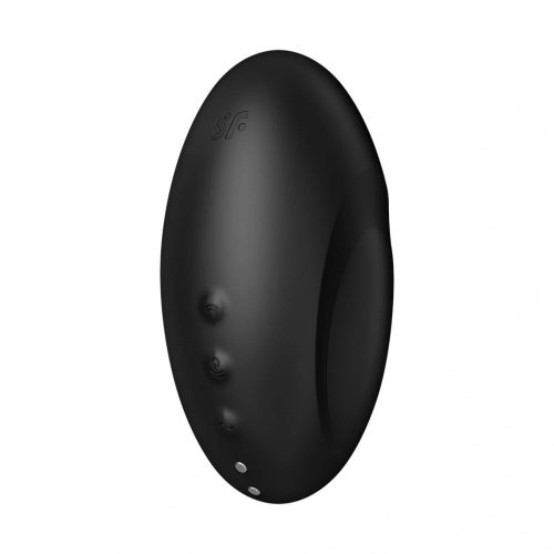 Satisfyer Vulva Lover 3 - akkus, léghullámos csiklóizgató vibrátor (fekete)