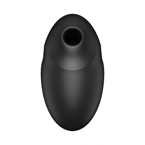 Satisfyer Vulva Lover 3 - akkus, léghullámos csiklóizgató vibrátor (fekete)