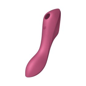   Satisfyer Curvy Trinity 3 - akkus hüvelyi és csiklóvibrátor (piros)