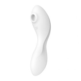   Satisfyer Curvy Trinity 5+ - okos, akkus 2in1 vibrátor (fehér)