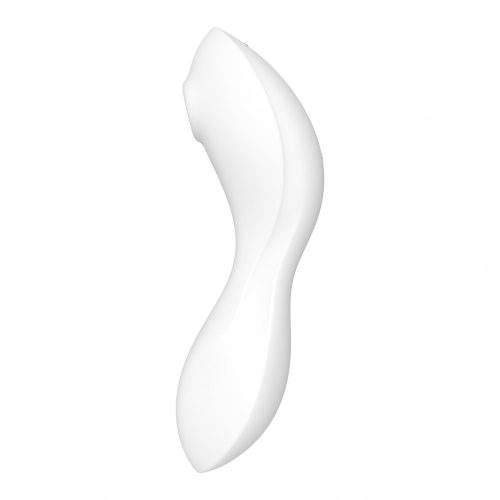 Satisfyer Curvy Trinity 5+ - okos, akkus 2in1 vibrátor (fehér)