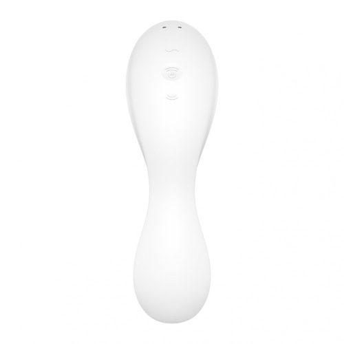 Satisfyer Curvy Trinity 5+ - okos, akkus 2in1 vibrátor (fehér)