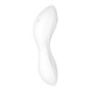 Satisfyer Curvy Trinity 5+ - okos, akkus 2in1 vibrátor (fehér)