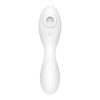 Satisfyer Curvy Trinity 5+ - okos, akkus 2in1 vibrátor (fehér)