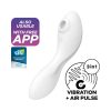 Satisfyer Curvy Trinity 5+ - okos, akkus 2in1 vibrátor (fehér)