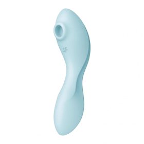   Satisfyer Curvy Trinity 5+ - okos, akkus 2in1 vibrátor (kék)