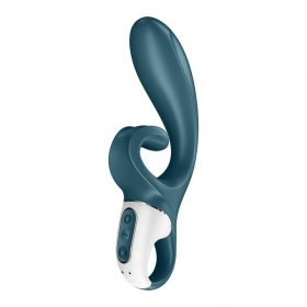   Satisfyer Hug Me - okos, akkus csiklókaros vibrátor (szürkés-kék)