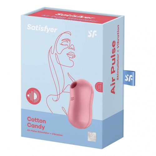 Satisfyer Cotton Candy - akkus, léghullámos csiklóvibrátor (korall)