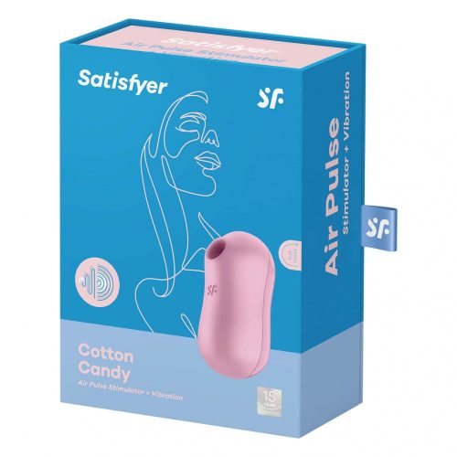 Satisfyer Cotton Candy - akkus, léghullámos csiklóvibrátor (lila)