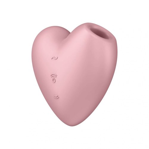 Satisfyer Cutie Heart - akkus, léghullámos csiklóvibrátor (pink)