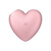 Satisfyer Cutie Heart - akkus, léghullámos csiklóvibrátor (pink)