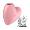 Satisfyer Cutie Heart - akkus, léghullámos csiklóvibrátor (pink)