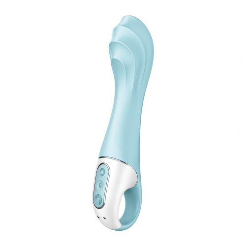 Satisfyer Air Pump Vibrator 5 - okos, akkus pumpálható vibrátor (kék)