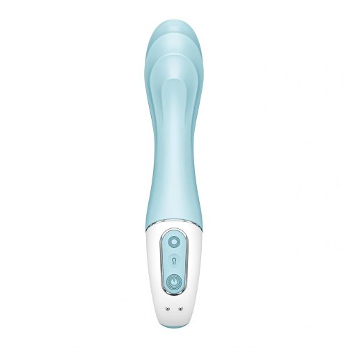 Satisfyer Air Pump Vibrator 5 - okos, akkus pumpálható vibrátor (kék)