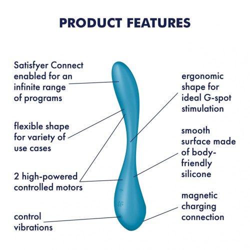 Satisfyer G-spot Flex 5 - okos, akkus G-pont vibrátor (zöld)