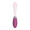 Satisfyer G-Spot Flex 3 - akkus G-pont vibrátor (pink-bordó)