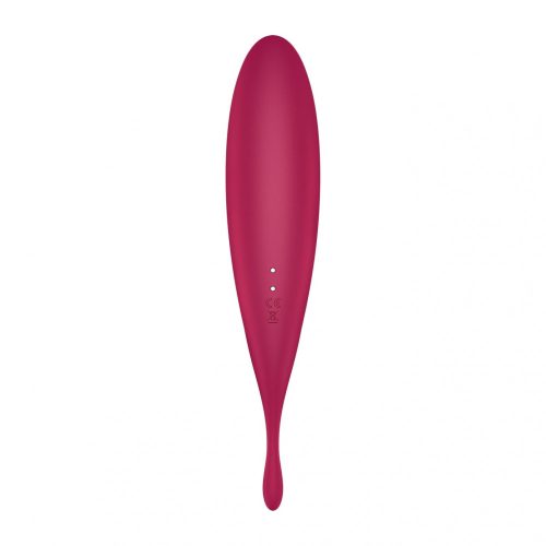 Satisfyer Twirling Pro - akkus, okos 2in1 csiklóvibrátor (piros)