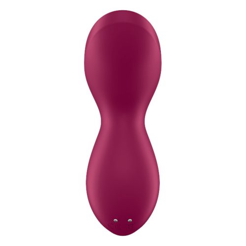 Satisfyer Exciterrr - forgó gyöngyös csiklóvibrátor (piros)