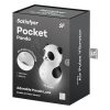 Satisfyer Pocket Panda - léghullámos csiklóizgató (fekete)